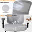 Fauteuil de bureau ergonomique en filet Lisabella de 26,7 po pour 500 lb avec support lombaire réglable-263360803