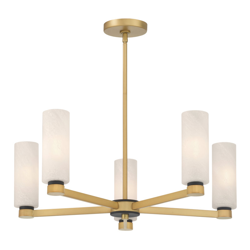 Lustre 5 lumières 26 "Wexmere, 5 lumières, H 9,25 po x l 26 po x P 26 po