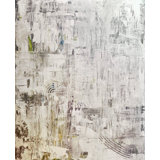 Taupe Gray Abstract Print