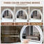 Coiffeuse élégante avec miroir lumineux à écran tactile et tiroir spacieux pour l'organisation de la chambre à coucher-129911208