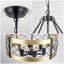 6 lumières lumineuses plafonniers cylindriques 21,65 "à géométrie variable pour le vestibule du salon de l'îlot de cuisine-101954420