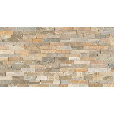 Carreau de mosaïque linéaire en ardoise pour mur et plancher 6 po x 24 po Cleft Ledger