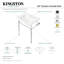 Lavabo console 24 "Fauceture Edwardian avec pieds en laiton (un trou)-72887875