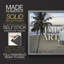 «Be Happy Beach», reproduction encadrée-640194958-640194949