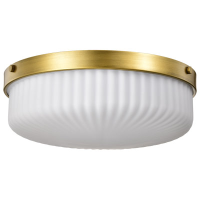 Sifuentes - Flush Mount - Frosted Ribbed Glass