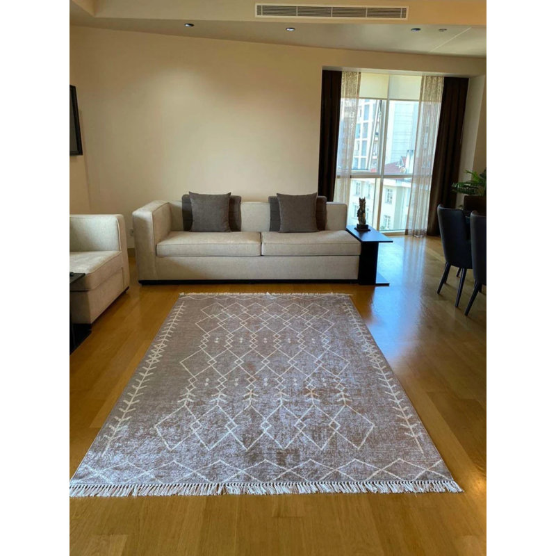 Tapis Lao avec envers antidérapant, Rectangle 5 pi 11 po x 8 pi 10 po