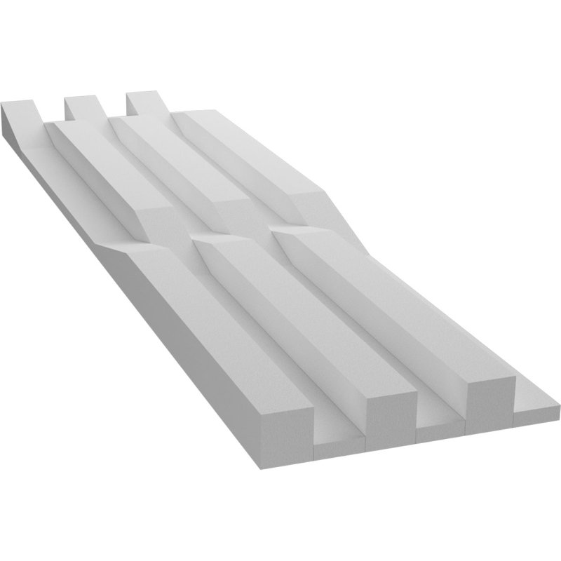 Carreau mural sans couture de style Danube EdgeCraft l 6 po x H 24 po x T 1 po