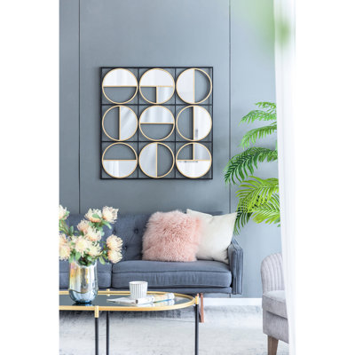 Miroir mural contemporain 35,6 po