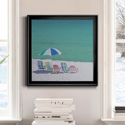 Beach Party - Peinture sur toile encadrée