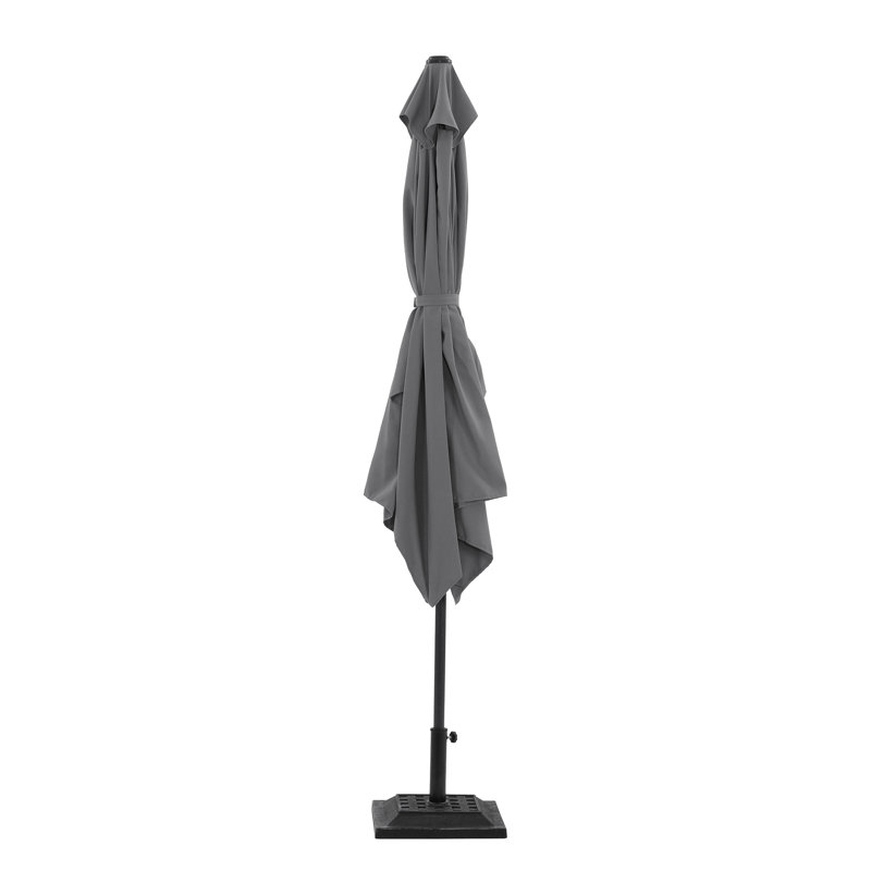Parasol de marché Birdwell, gris