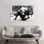Wall Street Bull Black And White - Print on Canvas-49988048-56677260