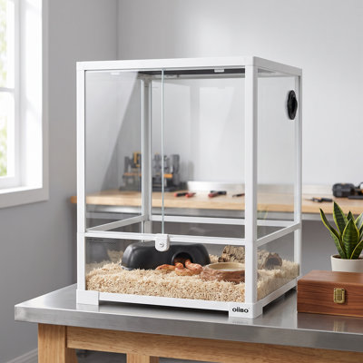 18 in. x 18 in. x 24 in. Aluminum and Glass Reptile Terrarium