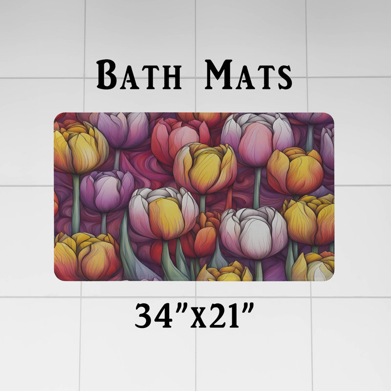 Rideau de douche Floral, H 72 po x l 70 po