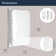 Dasen 16'' W 26'' H Beaded Framed Recessed Medicine Cabinet with Mirror and 3 Adjustable Shelves