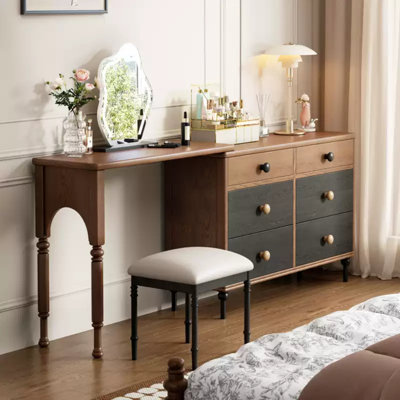 Vintage Bedroom Multi-Function Dresser