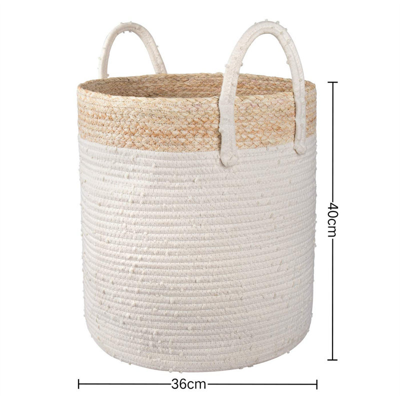 Fabric Laundry Basket with Handles