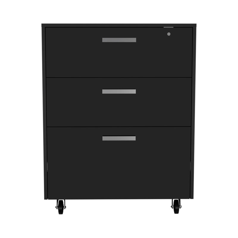 Armoire de rangement Penny, trois tiroirs, quatre roulettes