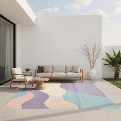 Tapis intérieur et extérieur Moonlit Ripple
