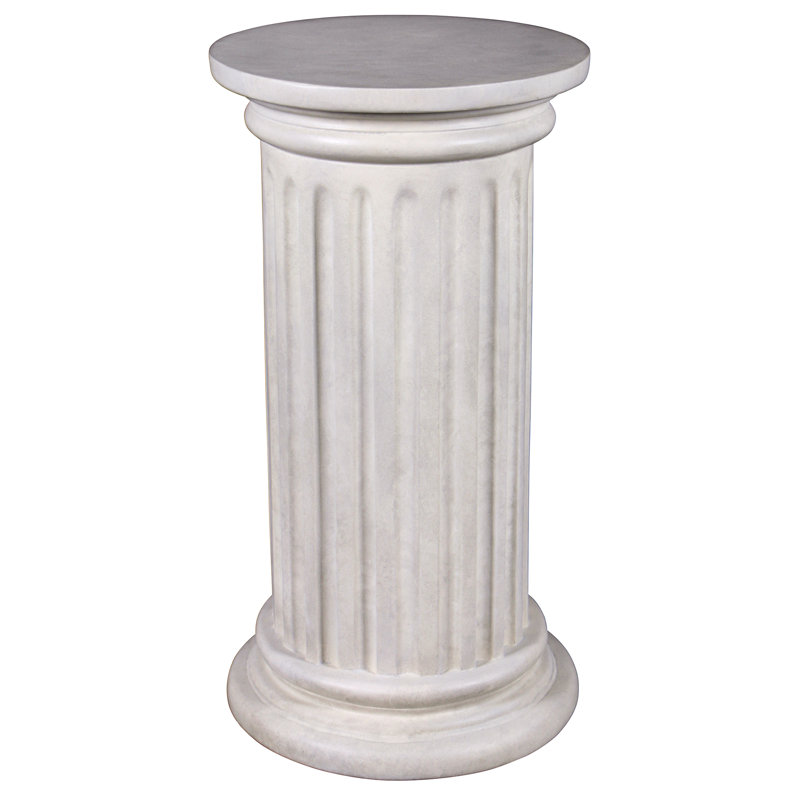 Piédestal à colonne romaine dorique, H 30 po x l 16 po x P 16 po