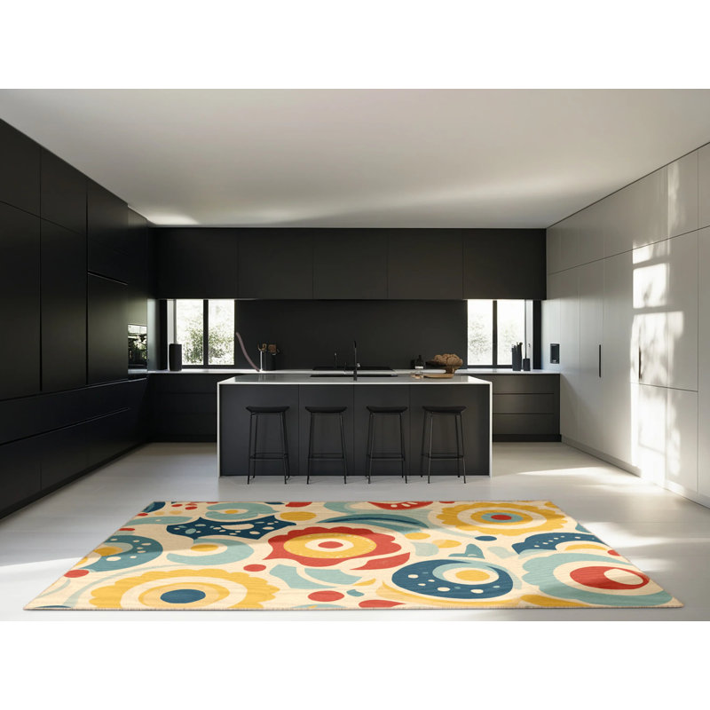 Jazzy Spark Rug, Round 7'