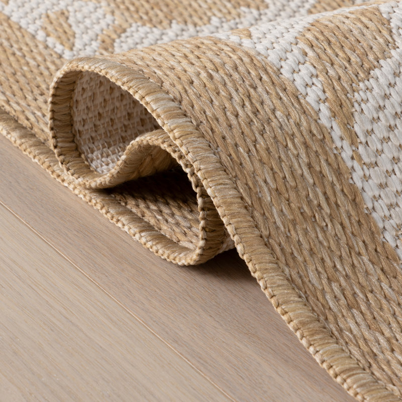  Tapis traditionnel intérieur / extérieur Sanira, Rectangle 8 pi x 12 pi