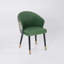 Chaises de salle à manger, chaises de salle à manger vertes, chaise de salle à manger moderne capitonnée en velours à oreilles-2086760651-2089035813