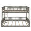 Full XL Over Queen Bunk Bed With Guardrails-119285602