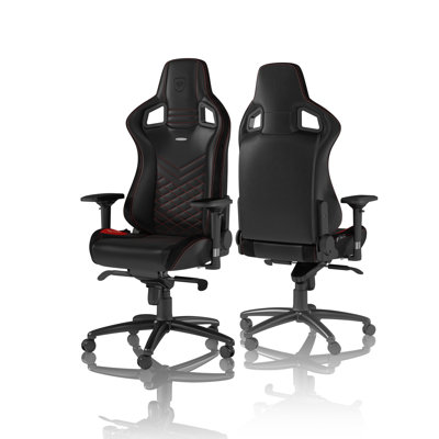 Noblechairs Adjustable Reclining Ergonomic Swiveling PC & Racing Game Chair in Black