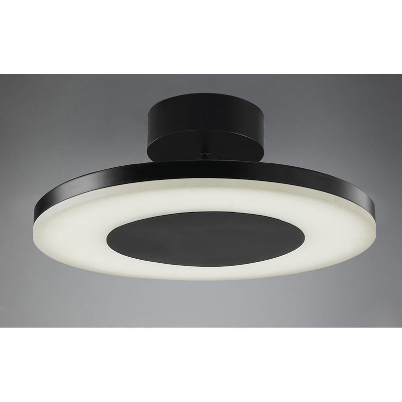 Grassmere 1 - Light Black LED Drum Pendant