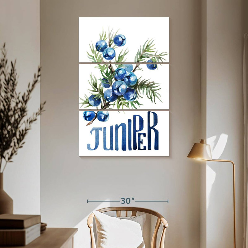 Yarlin Juniper Berries, 65" H x 42" W