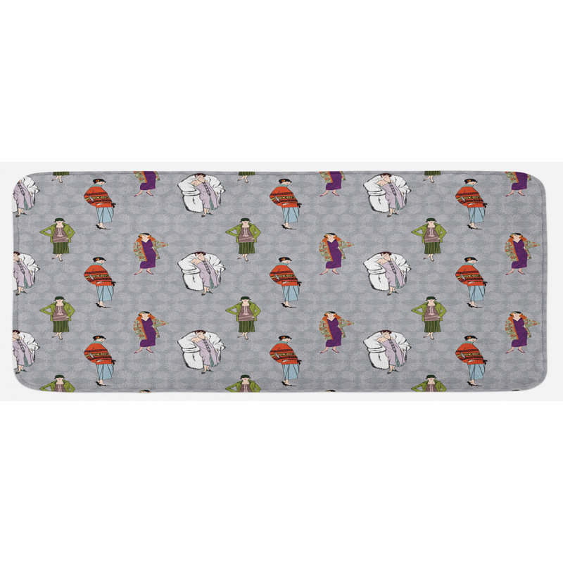 Modern & Contemporary Synthetic Kitchen Mat