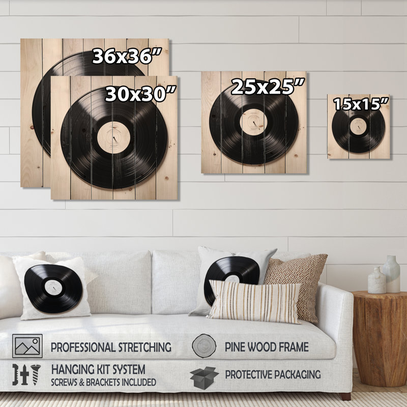 Bojanov - Décoration en bois tendance sur bois de pin naturel, H 15 po x l 15 po