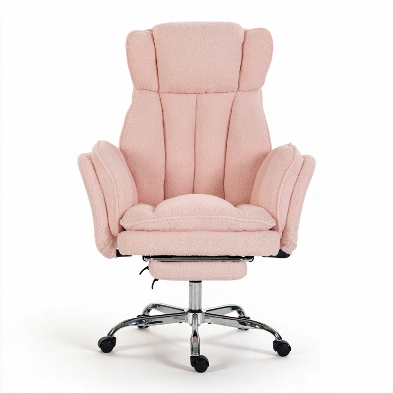 Canora Grey Teddy Office Chair, Pink