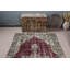 Tapis turc rétro de style Anatolien délavé avec tapis mauve en laine de 4 pi x 8 pi