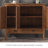 Retro Solid Wood Accent Cabinets