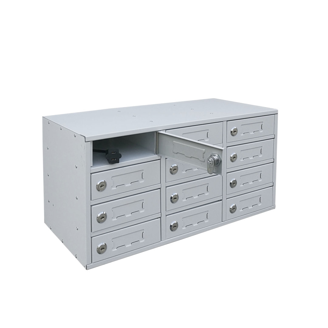 Cellphone Locker Charging Station Ipad Mini Storage Cabinet Homework School Slot FixtureDisplays