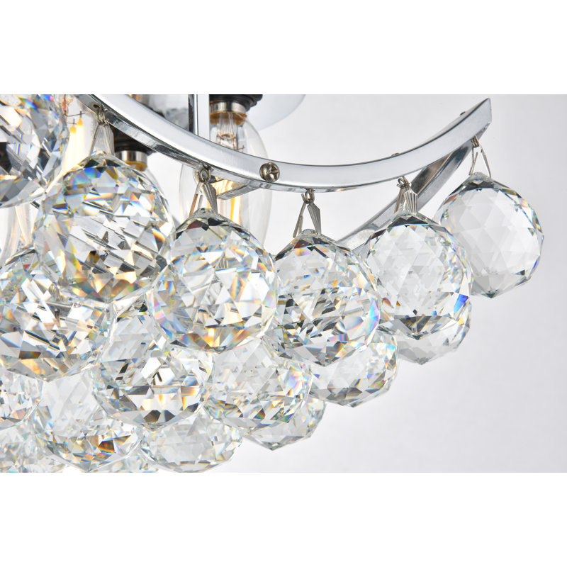 Hatton Flush Mount, Chrome, Royal Cut