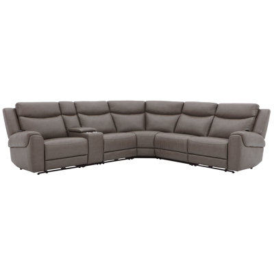Rudra 6 Piece Modular Power Reclining Sectional With Power Adjustable Headrests