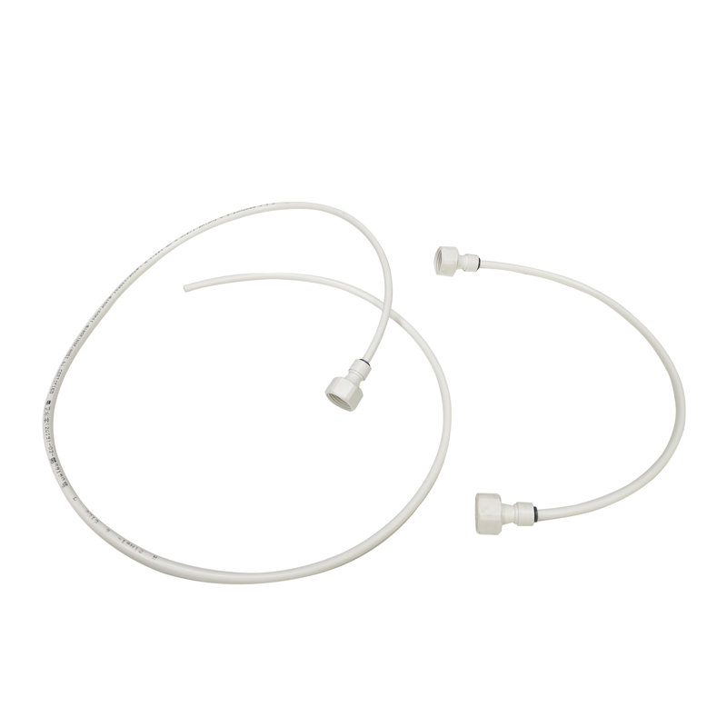 Fixturedisplays® 2PCS White 1/4" Water Pipes Plastic With Three 1/2-Inch Water Pipe Connectors 10180-TUBE