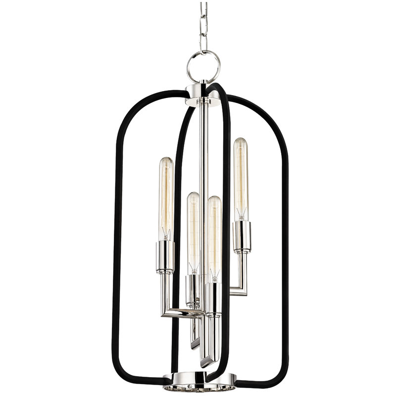 Angler 4 - Light Chandelier, Polished Nickel