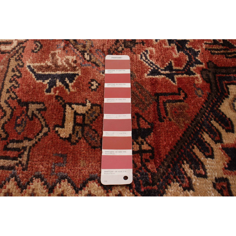 Tapis cuivre en laine 8 pi 2 po x 10 pi 10 po Karreem One-of-a-Kind