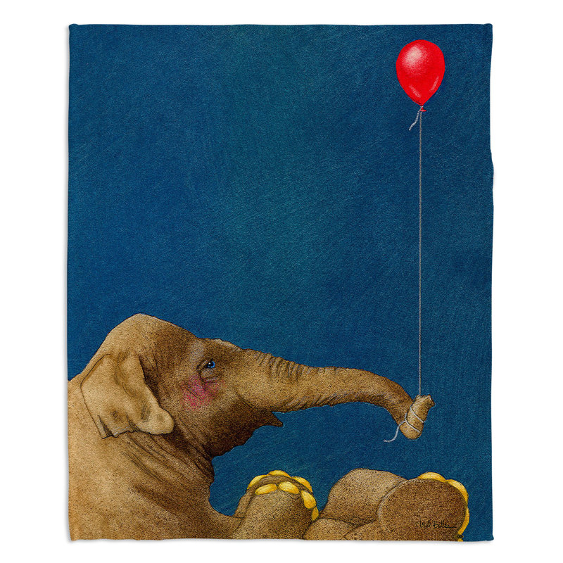  jeté l'éléphant le ballon, l 51 po x L 60 po