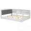 Lit plateforme en bois avec tête de lit, tablettes et 2 tiroirs-2081394647-2081882657