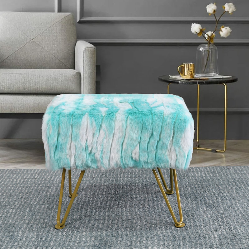 Markie Everly Hallway Bench, Bleu turquoise