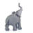 Adam & Friends Home Decor Solid Elephant Sculpture | 1-Piece | Matte Grey Stone