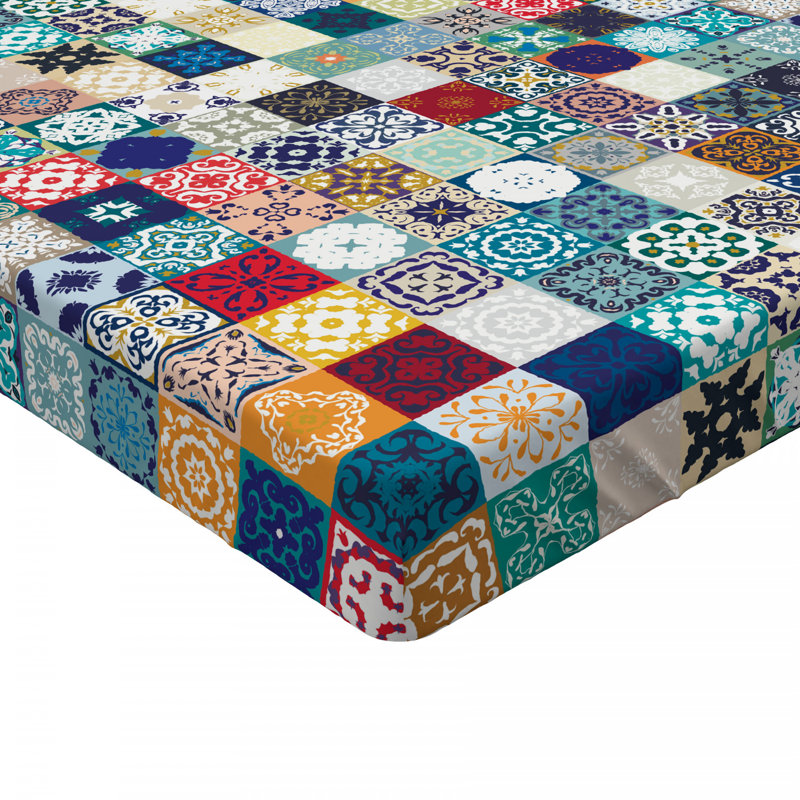 Microfiber Patchwork Fitted Sheet, Full Fitted Sheet