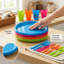  20-pc Reusable Plastic Dinnerware Set for 4 – Microwavable & Dishwasher Safe Assorted Colour Plates, Cups, and Cutlery for Party, Picnic, Camping, Outdoor Gathering & Everyday Dining