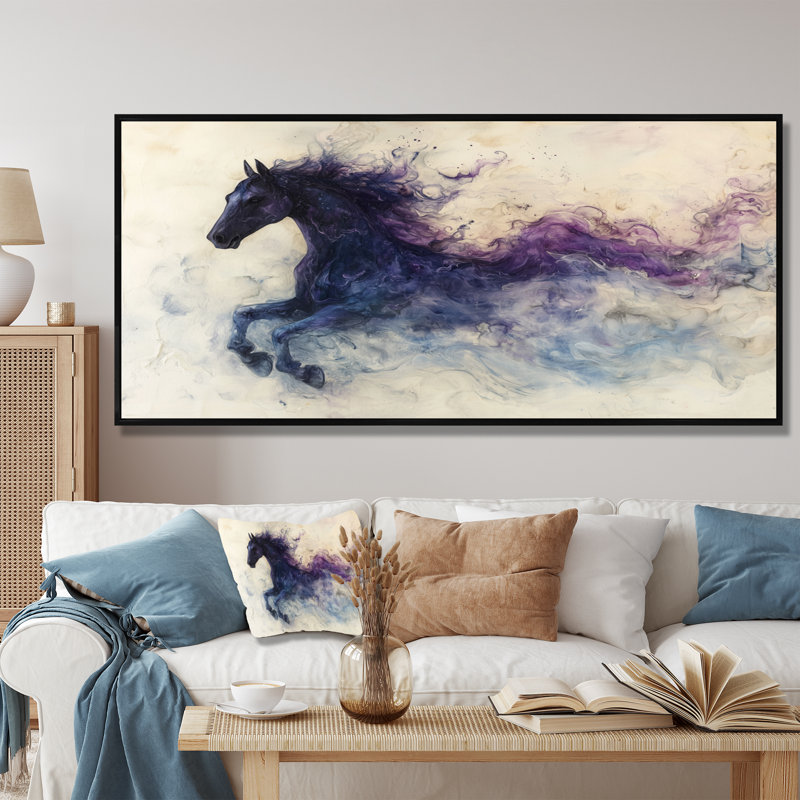 Kirsey - Animals Wall Art, Impression sur cadre flottant, Noir, noir, noir, noir, H 28 po x l 60 po