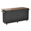 Table de couture roulante 63 "avec rallonge escamotable, armoires de rangement, tiroirs et roulettes verrouillables - Station de couture mobile pour courtepointe, artisanat et projets de loisirs