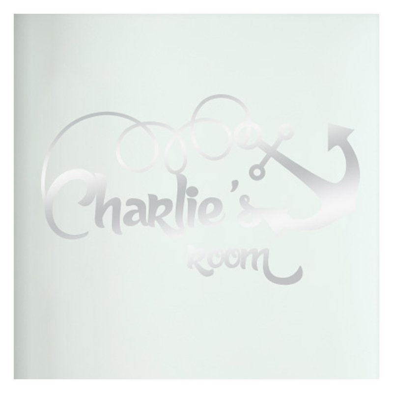 Nautical & Beach Wall Decal, Shiny Silver